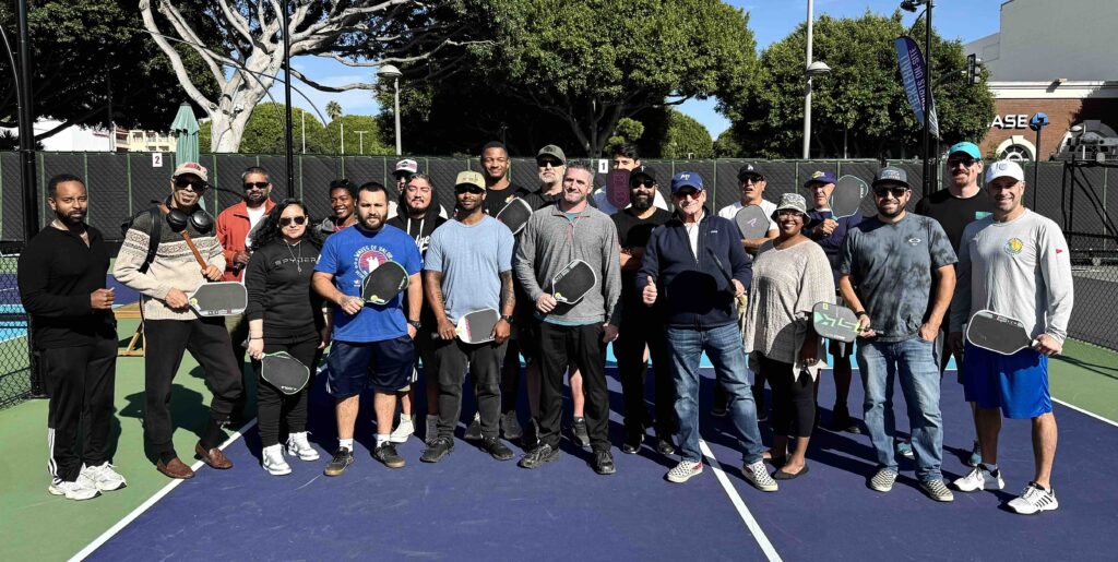 Veteran Guardian Angels hosts Pickleball Tournaments in Santa Monica California for WLA VA veterans with peer-to-peer healing